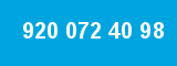 920 072 40 98 920 072 40 98